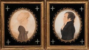 PLUMMER Edwin 1802-1880,Portraits of a Man and Woman,Skinner US 2018-11-03