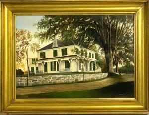 PLUMMER William H./ Willis 1839-1934,white house under the elms,1867,CRN Auctions US 2021-06-20