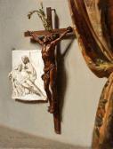 PLUYETTE Auguste Victor 1820-1870,Trompe l'oeil au crucifix,Artcurial | Briest - Poulain - F. Tajan 2014-11-18