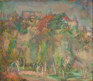 POCHWALSKI Kasper 1899-1971,View of the Wawel Hill,1946,Desa Unicum PL 2024-01-30