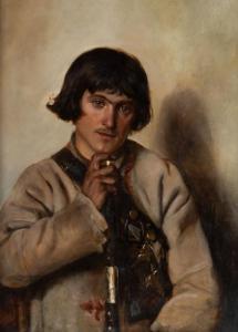 POCIECHA Michal 1852-1908,Portrait of a man from Bronowice,1887,Desa Unicum PL 2019-06-06