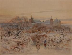 POCIECHA Michal 1852-1908,View of the Wawel,Desa Unicum PL 2019-10-03