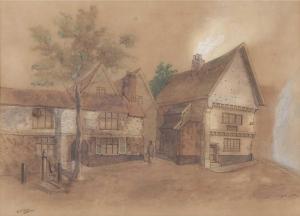 POCOCKE Edward 1843-1901,Elm Hill, Norwich,Keys GB 2022-07-29