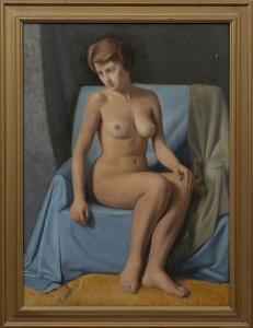 POCZMANSKI Kazimierz 1900-1982,"Seated Nude",1970,Neal Auction Company US 2023-06-16