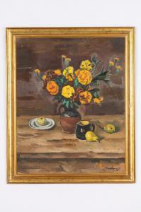 PODERVYANSKIY SERGUEY PAVLOVICH 1916-2006,Natura morta con fiori e frutt,1979,Wannenes Art Auctions 2021-04-13