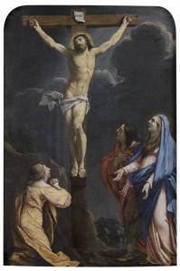 POERSON charles françois,Crucifixion entre sainte Madeleine, la Vierge et s,Tajan 2009-10-21