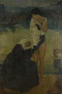 POETZELBERGER Oswald 1893-1966,Großes Jugendstil Gemälde,1920,Wendl DE 2020-03-05