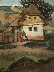 POGANY Ferencz 1888-1930,In Front of the Cottage,Palais Dorotheum AT 2012-03-10