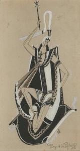POGEDAIEFF GEORGES 1894-1977,Costume Design "Le Prince Indien",MacDougall's GB 2021-12-01