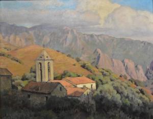 POGGIOLI Marcel Dominique 1882-1969,Le clocher d'Arborie, Corse,Millon & Associés FR 2020-06-17