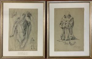 POGLIAGHI LODOVICO 1857-1950,studio preparatorio per gli affreschi della c,Il Ponte Casa D'aste Srl 2023-02-22