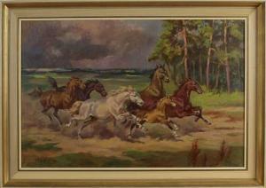 POGMUS Goya,horses at a gallop,1950,Twents Veilinghuis NL 2013-04-19
