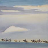 POGRZEBA Wolfgang 1936-1982,Taos Rabbit Hunt,Santa Fe Art Auction US 2007-11-10