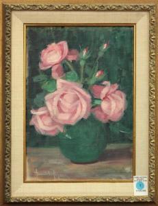 POGSON Annie 1857-1931,Vase of Roses,Clars Auction Gallery US 2009-07-11