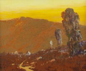 POHL Ernest H 1874-1956,A Golden Sunrise, San Diego Co., Calif,John Moran Auctioneers US 2018-05-22