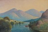 POHL Robert 1917-1981,A mountainous river landscape, probably South Afri,1948,Mallams GB 2018-07-11