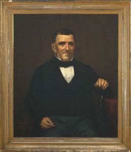 POINCY Paul E 1833-1909,Portrait of William Moses,New Orleans Auction US 2007-03-24