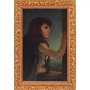 POINDEXTER James Thomas 1832-1891,Portrait of a Young Girl,1886,Treadway US 2013-03-02