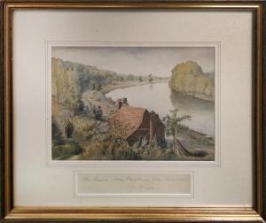POINGDESTRE Charles Henry 1825-1905,The Thames above Pangbourne, from Shooters H,Lots Road Auctions 2021-07-18