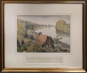 POINGDESTRE Charles Henry 1825-1905,The Thames above Pangbourne, from Shooters H,Lots Road Auctions 2021-04-25