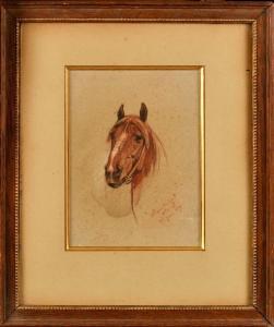 POINT Armand 1861-1932,Buste de cheval,1891,Osenat FR 2023-11-26