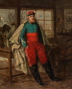 POIRSON Maurice 1850-1882,Soldat en uniforme,Artprecium FR 2020-04-15
