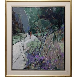 POISSANT MARC 1945,UNTITLED (COUPLE WALKING ON WINDING ROAD),Waddington's CA 2018-07-07