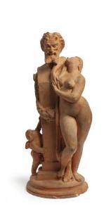 POITEVIN Philippe 1831-1907,Vénus et l\’Amour autour d\’une sculpture d\’un s,Delorme-Collin-Bocage 2019-12-04