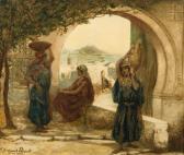 POLACK E. Ferdinand 1800-1900,Les porteuses d'eau tunisiennes,1904,Massol FR 2009-07-07