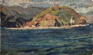 POLENOV Vasili Dimitrevich 1844-1927,Bord de mer en Crimée,Cannes encheres, Appay-Debussy 2023-12-15