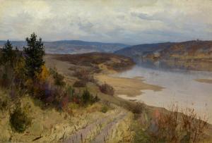 POLENOV Vasili Dimitrevich 1844-1927,View of the Oka River,1892,MacDougall's GB 2023-12-05