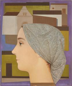 POLEO Hector 1918-1989,Mujer con pañuelo,1957,Phillips, De Pury & Luxembourg US 2023-11-15
