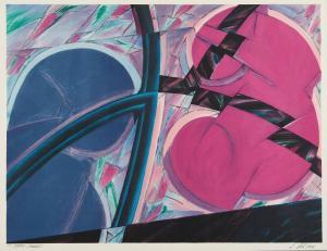 POLI Jacques 1938-2002,Composition bleue et rose,Artcurial | Briest - Poulain - F. Tajan 2024-03-06
