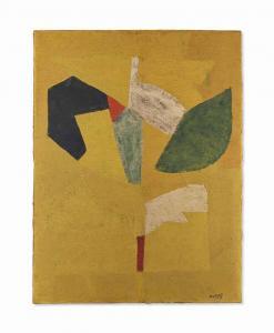 POLIAKOFF Serge 1900-1969,Composition jaune VI,1953,Christie's GB 2014-06-04