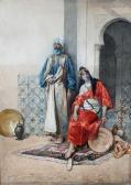 POLIDORI Gian Carlo 1930,An Arab merchant, with a lady seated beside,1891,Bonhams GB 2009-03-10
