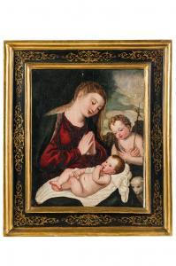 POLIDORO DA LANCIANO,Madonna con il Bambino e San Giovannino,Wannenes Art Auctions 2022-11-29