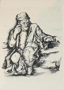 POLISH SCHOOL,Portrait of an Old Man,1949,Clars Auction Gallery US 2020-09-12