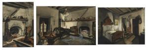 POLITI Leo 1908-1996,Interior scenes of Avila Adobe, Olvera Street,John Moran Auctioneers 2019-08-25