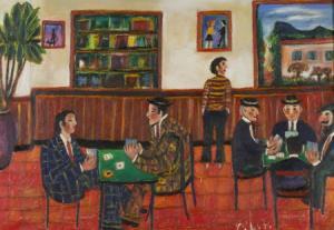 POLITI Livio 1939,La briscola al bar,Fabiani Arte IT 2014-10-18