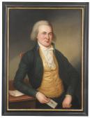 POLK Charles Peale 1767-1822,GENTLEMAN IN A YELLOW WAISTCOAT,1790,Sotheby's GB 2016-01-20