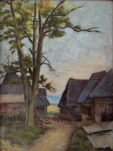POLKORAB STEFAN 1896-1951,Na okraji dediny,1935,Soga SK 2016-12-13