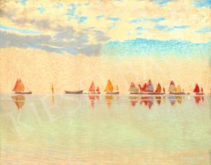 POLL Hugo 1867-1931,Sailboats (Reflections),1910,Kieselbach HU 2022-10-14