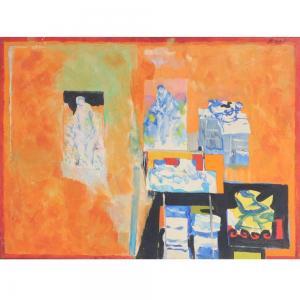 POLLACK Reginald Murray 1924-2001,Studio Wall IV,1959,Ripley Auctions US 2022-06-04
