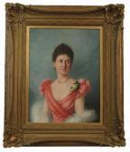 POLLAK Richard 1867-1945,Girl in a pink dress,Meissner Neumann CZ 2008-09-27
