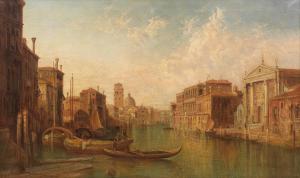 POLLENTINE Alfred 1836-1910,The Grand Canal, Venice, with the Church of San Eu,Bonhams GB 2023-12-06