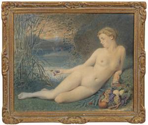 POLLET Victor Florence,Ruhende Venus mit Früchten und Schlange an einem U,1838,Schloss 2017-05-13