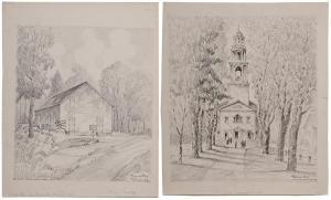 POLLEY Frederick 1875-1958,First Universalist Church,Brunk Auctions US 2015-09-11