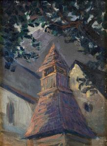POLONYI KAROL 1894-1946,Drevená zvonička,1930,Soga SK 2017-09-26