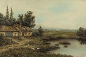 POLYANSKY G,Ducks Feeding by a Marsh,1903,Shapiro Auctions US 2011-04-16
