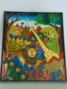 POLYCARPE J 1900-1900,Depicts exotic animals in tropical landscape.,1978,Philip Weiss US 2009-09-13